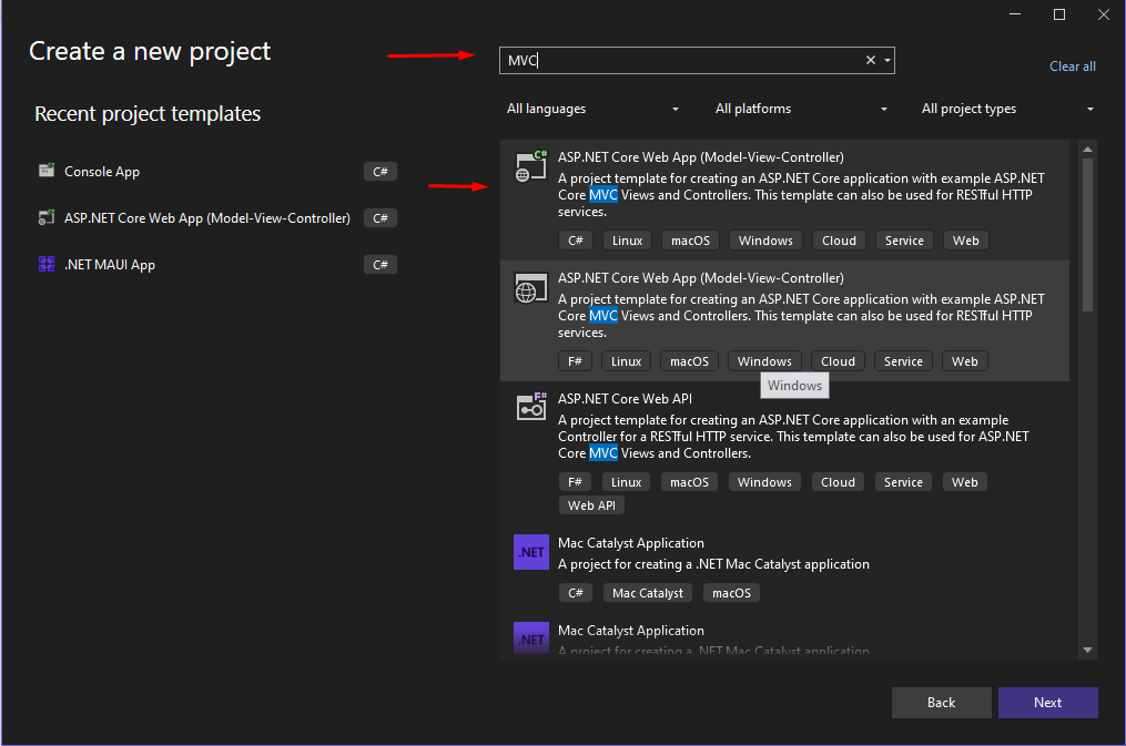 create a new project in a visual studio create a new project in a visual studio